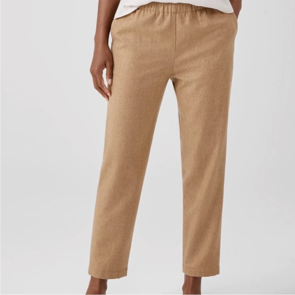 Eileen Fisher Wool Tan Pants